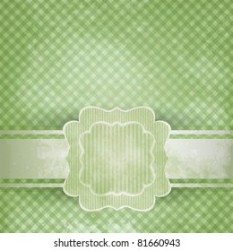 Vintage template design for greeting card