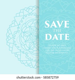 Vintage template design layout for Wedding invitation. Wedding invitation, thank you card, save the date cards, baby shower.