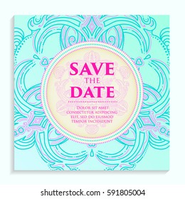 Vintage template design layout for Wedding invitation. Wedding invitation, thank you card, save the date cards, baby shower.