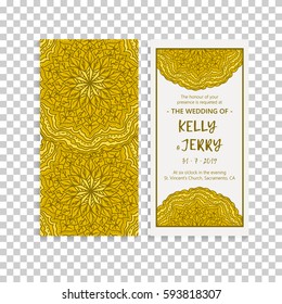 Vintage template design layout for Wedding invitation. Wedding invitation, thank you card, save the date cards, baby shower.