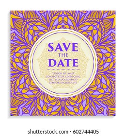 Vintage template design layout for Wedding invitation. Wedding invitation, thank you card, save the date cards, baby shower.
