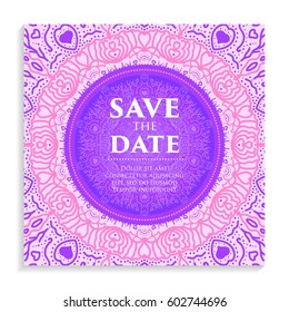 Vintage template design layout for Wedding invitation. Wedding invitation, thank you card, save the date cards, baby shower.