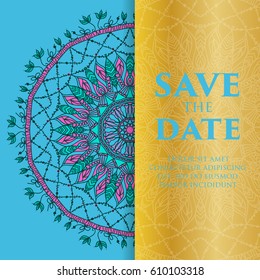 Vintage template design layout for Wedding invitation. Wedding invitation, thank you card, save the date cards, baby shower.