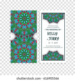 Vintage template design layout for Wedding invitation. Wedding invitation, thank you card, save the date cards, baby shower.