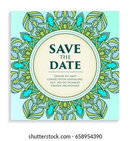 Vintage template design layout for Wedding invitation. Wedding invitation, thank you card, save the date cards, baby shower.