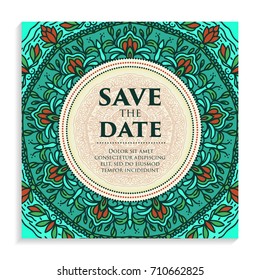 Vintage template design layout for Wedding invitation. Wedding invitation, save the date cards, baby shower.