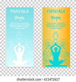 Vintage template design vector illustration of international yoga day. Oriental pattern, vector illustration. Islam, Arabic Indian turkish motifs