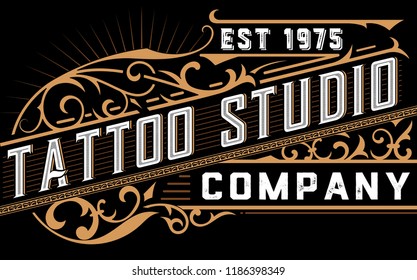 Barber Lettering Design Vintage Logo Barbershop Stock Vector (Royalty ...