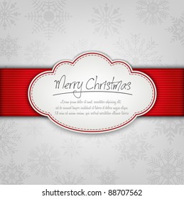 Diseño de marco de plantilla de vintage para tarjeta de navidad