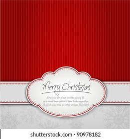 Vintage Template Frame Design For Xmas Card