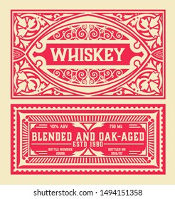 Vintage Template label  for packing