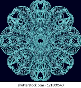 vintage template Oriental circle background  Wallpaper, background.