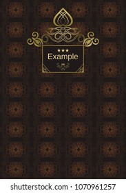 vintage template ornate background