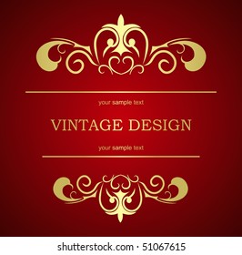 Vintage template. Vector