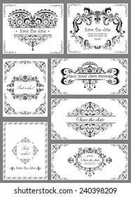 Vintage templates for wedding design