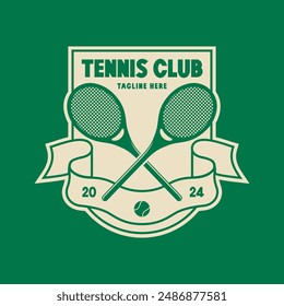 Logotipo de Antiguas tenis, insignia, emblema y mucho más. Estampado de camiseta vintage de club de tenis, estampado gráfico de camiseta de diseño de ropa deportiva.