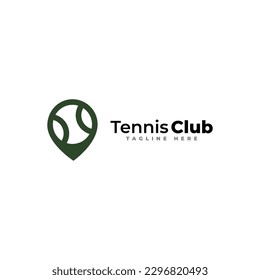 Vintage Tennis logo icon vector, tennis club, tournament, championship, tennis net and ball logo on white background