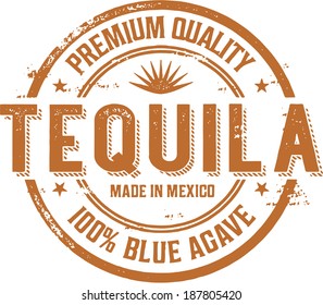Vintage Tequila Cocktail Label Stamp