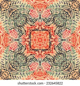 Vintage terracotta tile pattern