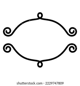 Vintage text frame. Geometric frame, Square Circle Rectangle Monogram Double Wedding Geometric Frame Vector Set.
