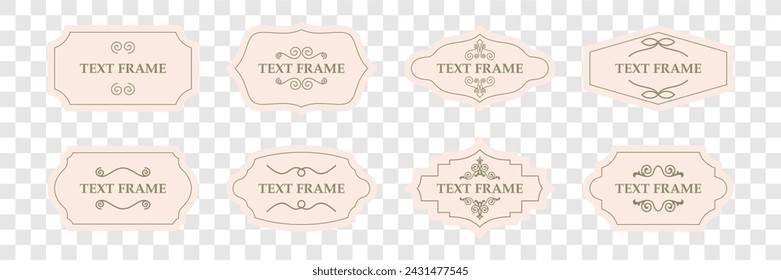 marco de texto vintage para invitación