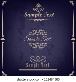 vintage text style