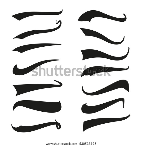 Vintage Text Tail Set Stock Vector (Royalty Free) 530533198 | Shutterstock