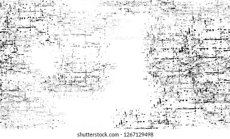 Vintage Texture with Grunge Stripes, Strokes and Scratches. Hand Drawn Old Scratched Seamless Pattern. Faded Dyed Paper Texture. Broken, Rusty Banner Design Background.