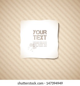 vintage texture of old cardboard and paper sticker