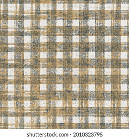 Vintage texture tartan Pattern. Abstract checked geometric pattern. Grunge Yellow texture background.