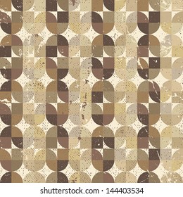 Vintage textured parquet seamless background, vector pattern with scratched textured. Texture is also seamless and can be used separately. 