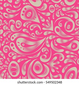 Vintage textures. Retro digital paper. Decorative background for cards, invitations, web design in beige and pink colors. Vector seamless geometrical patterns.