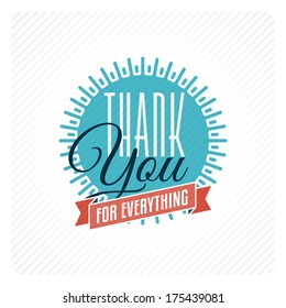 Vintage thank you card