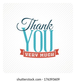 Vintage thank you card