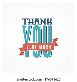 Vintage thank you card