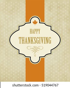 Vintage Thanksgiving day design