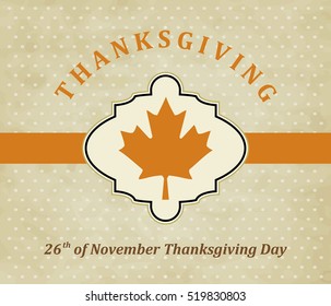 Vintage Thanksgiving day design