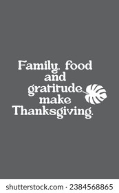 Vintage Thanksgiving Hand Lettering Design Template with Autumn Leaf Print for Greeting Card and Party Banner