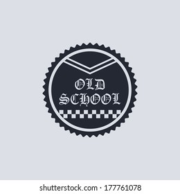 vintage theme sticker label