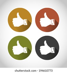 Vintage Thumb Up Paper Set