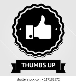 Vintage thumbs up