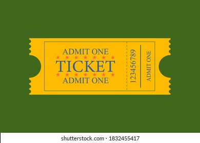 Vintage ticket for party, festival, event