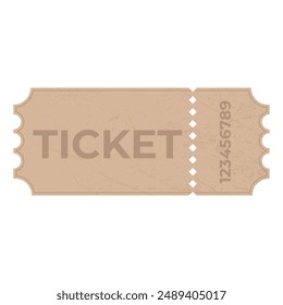 Vintage ticket template. For excursion routes, retro parties and clubs and other projects. Just add your own text. Vector, can be used for printing.