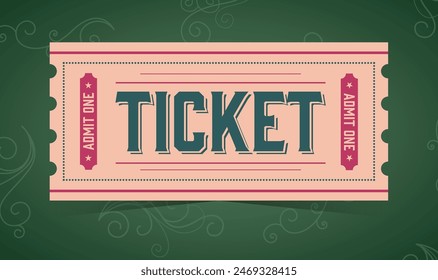 vintage ticket, Train vintage ticket template  For excursion routes, retro parties and clubs and other projects