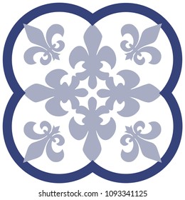 Vintage tile design vector