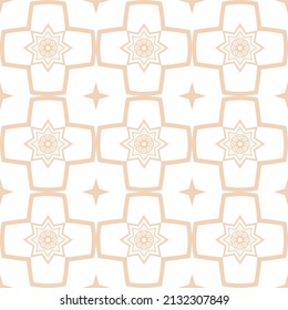 Vintage Tile Floor Seamless Vector Pattern Design