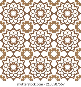 Vintage Tile Floor Seamless Vector Pattern Design