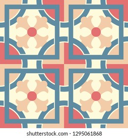 Vintage Tile floral pattern, perfect for walldecor and garment design, hijab, home decorative 