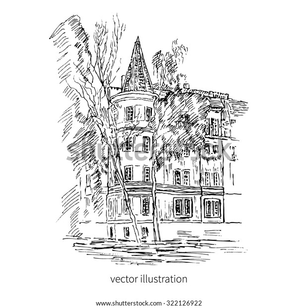 Download Vintage Tile Old European House Vector Stock Vector ...