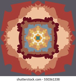 Vintage tile pattern in classic colors